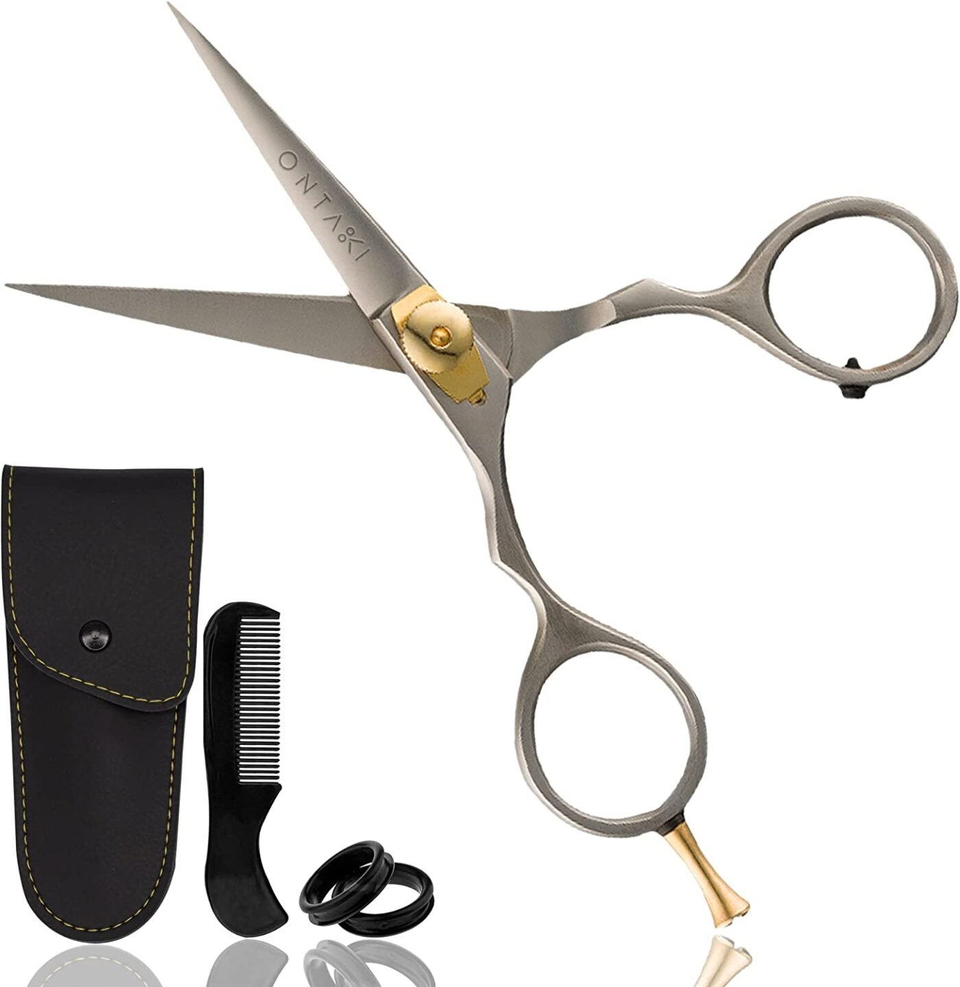 Ciseaux à Barbe Et Moustache 11,5 Cm - Acier Nickelé - Marque MJK Allemagne Richard Jäger - Neuf